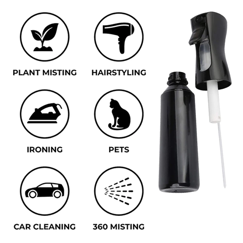Continuous Mist Hair Spray Bottle By Glow Routine