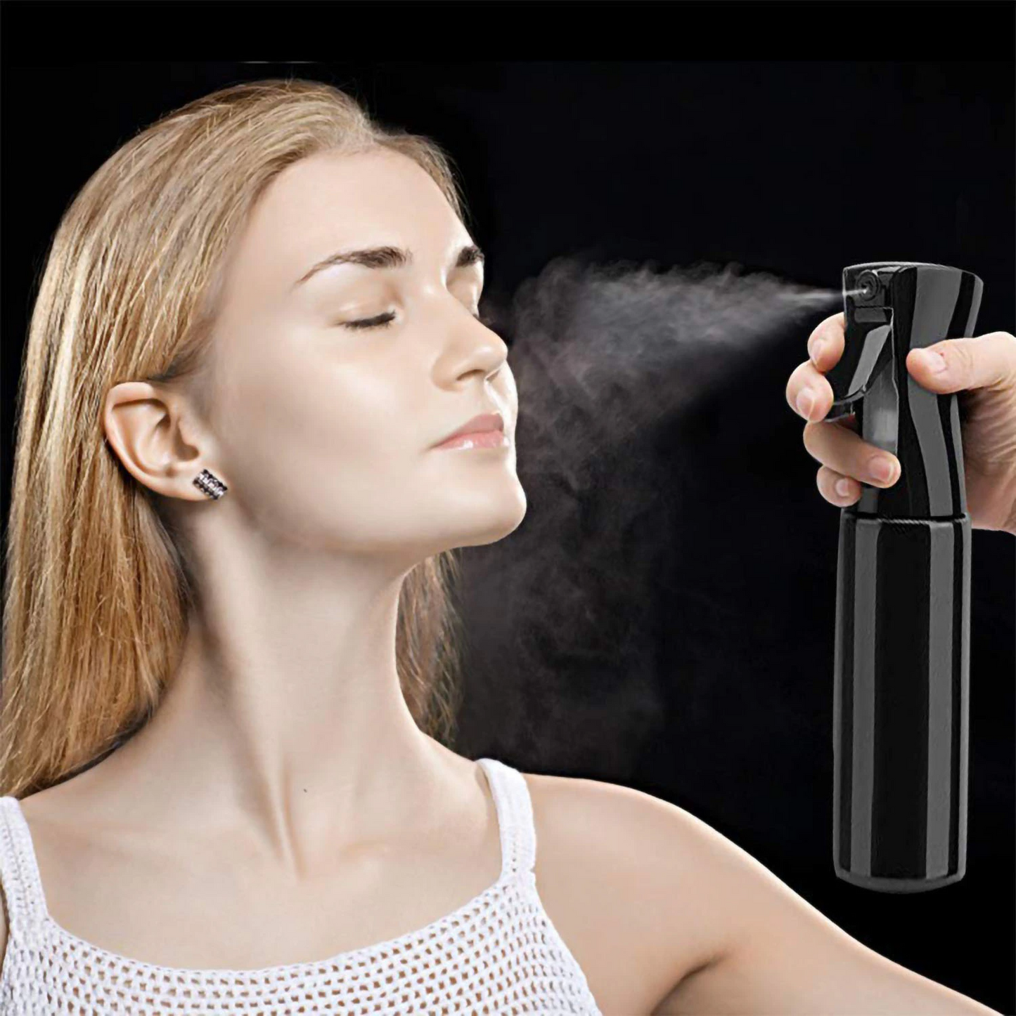 Continuous Mist Hair Spray Bottle By Glow Routine