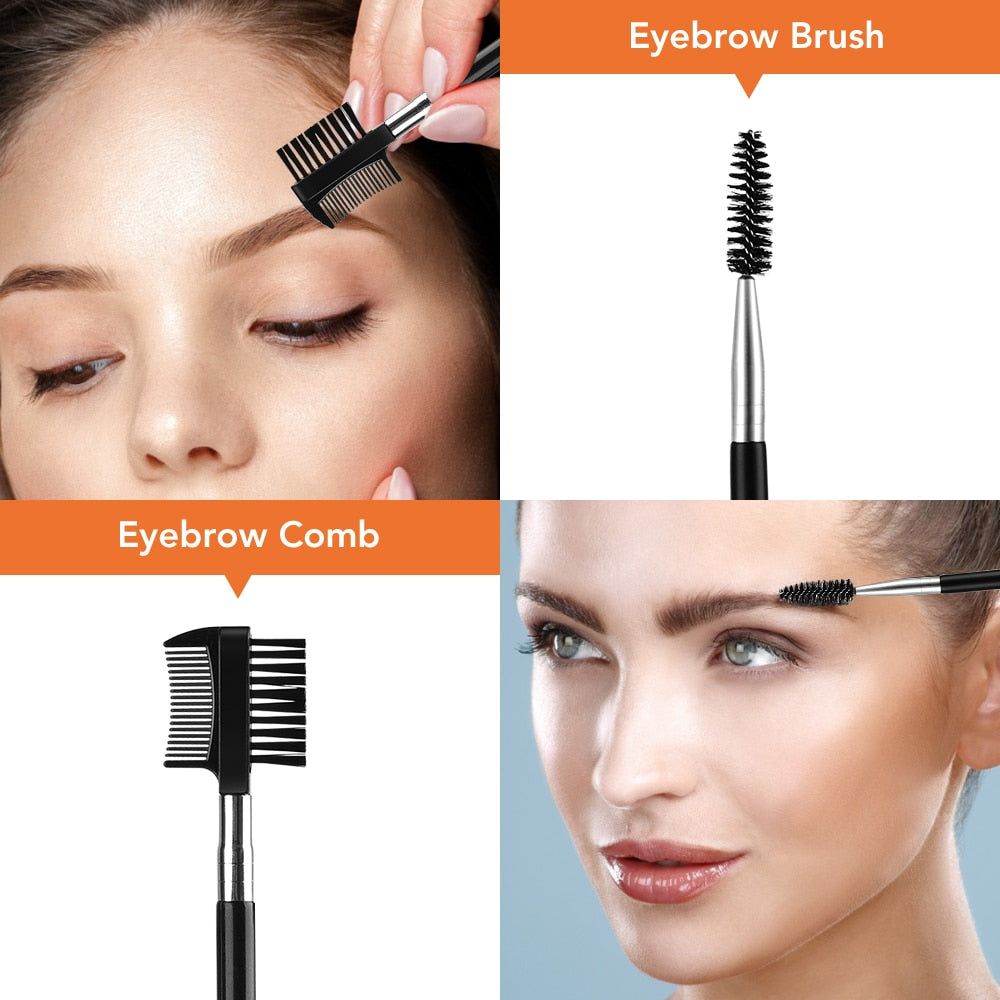 11Pcs Professional Eyebrow Trimming Tool Set By Glow Routine